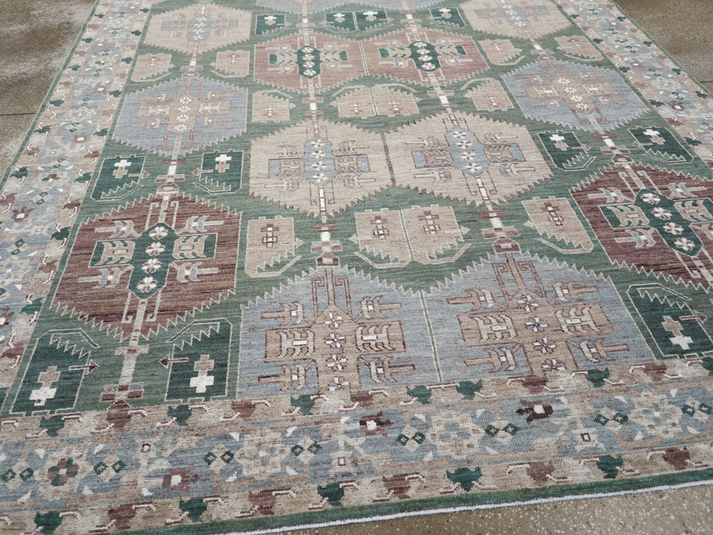 Modern East Turkestan Khotan Small Room Size Carpet, No.32165 - Galerie Shabab