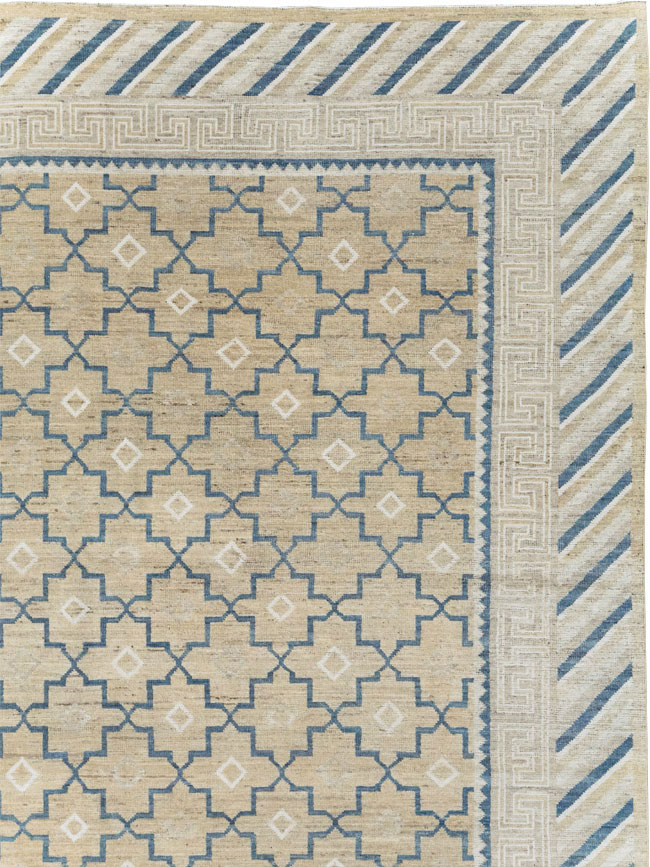 Modern East Turkestan Khotan Large Room Size Carpet, No.32166 - Galerie Shabab