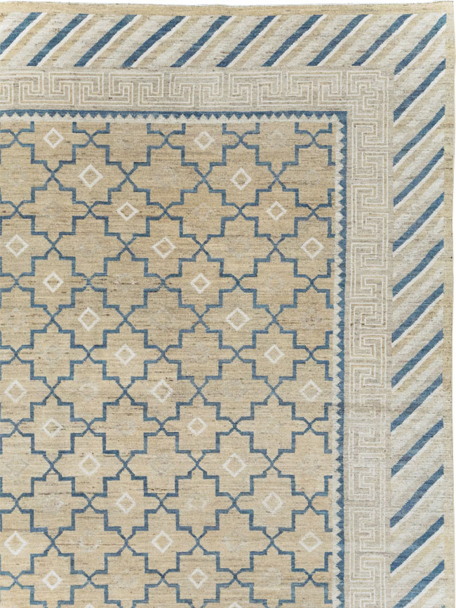 Modern East Turkestan Khotan Large Room Size Carpet, No.32166 - Galerie Shabab