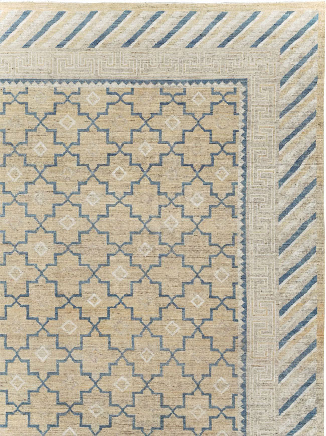 Modern East Turkestan Khotan Large Room Size Carpet, No.32166 - Galerie Shabab