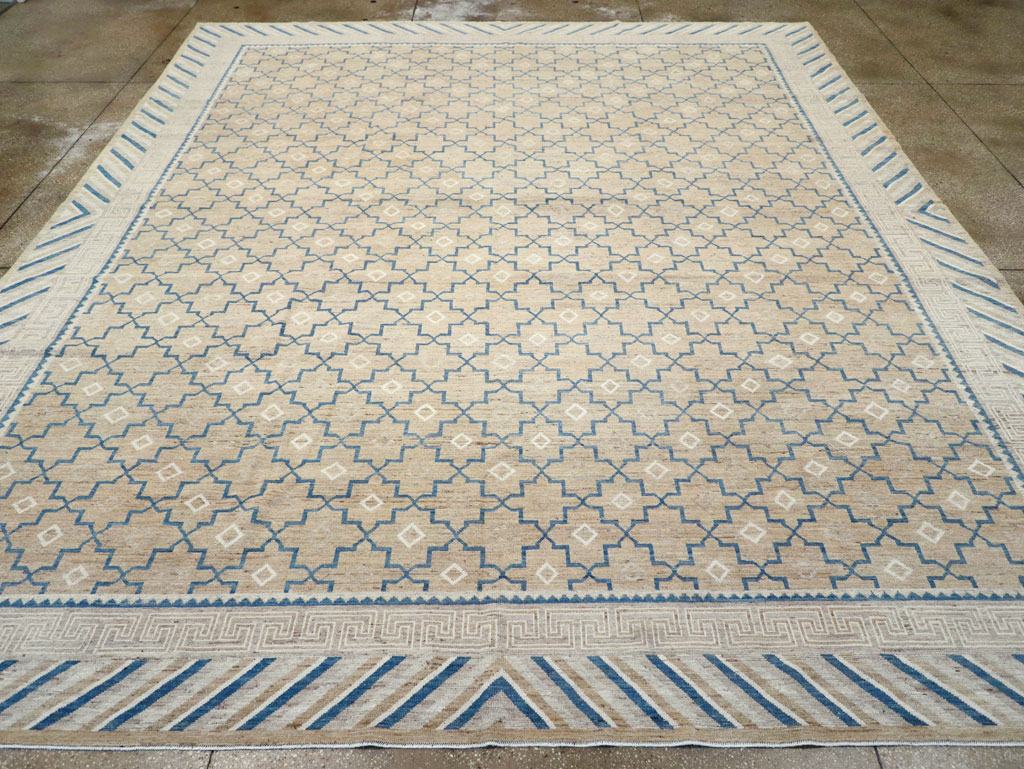 Modern East Turkestan Khotan Large Room Size Carpet, No.32166 - Galerie Shabab