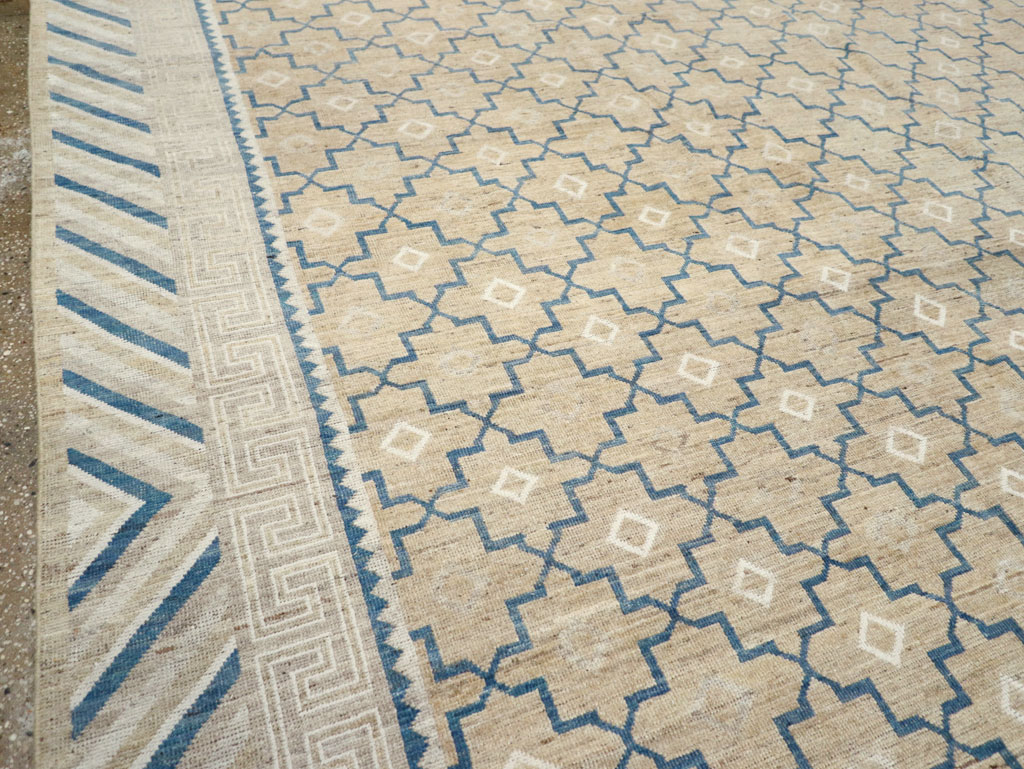 Modern East Turkestan Khotan Large Room Size Carpet, No.32166 - Galerie Shabab