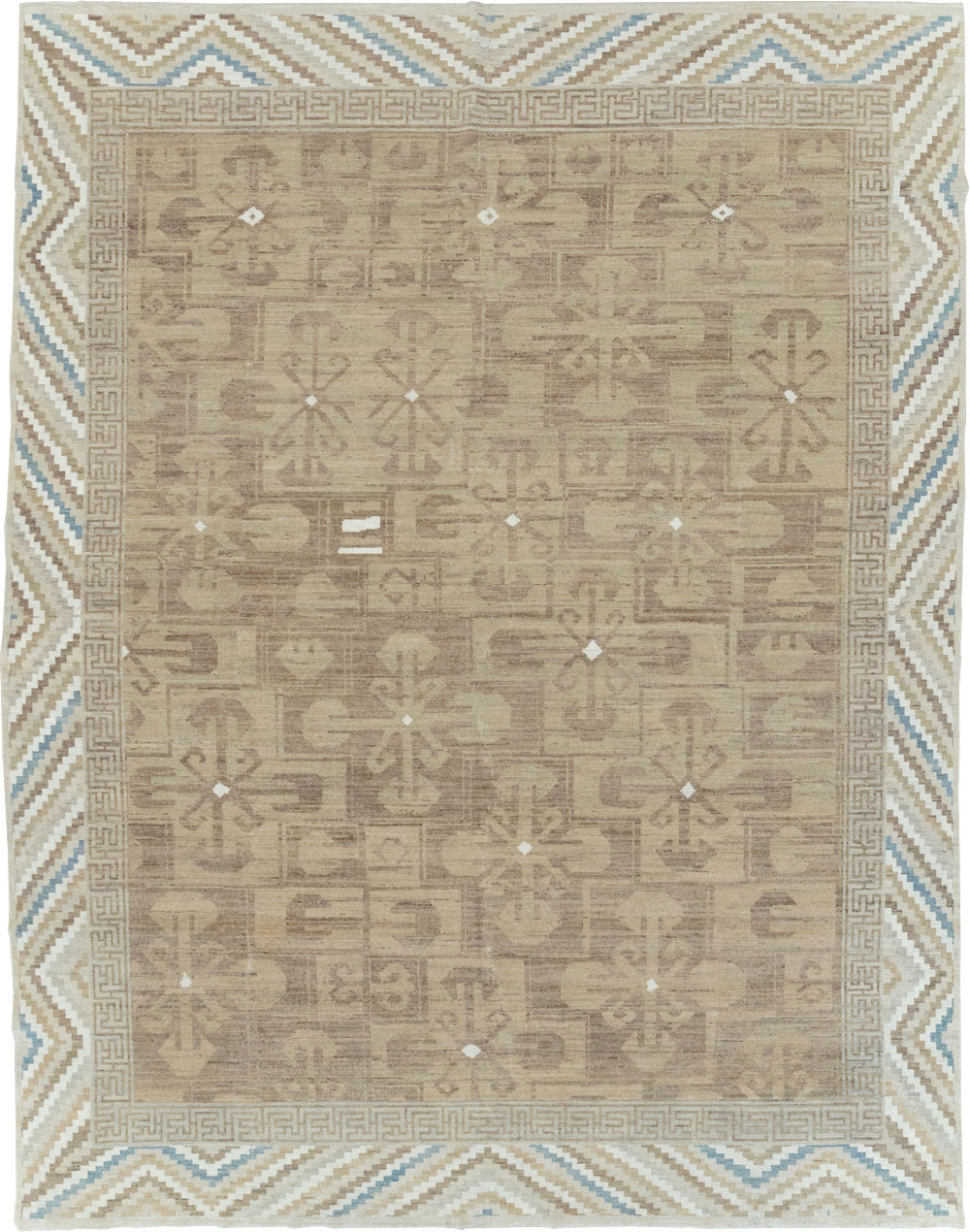 Modern East Turkestan Khotan Room Size Carpet, No.32168 - Galerie Shabab