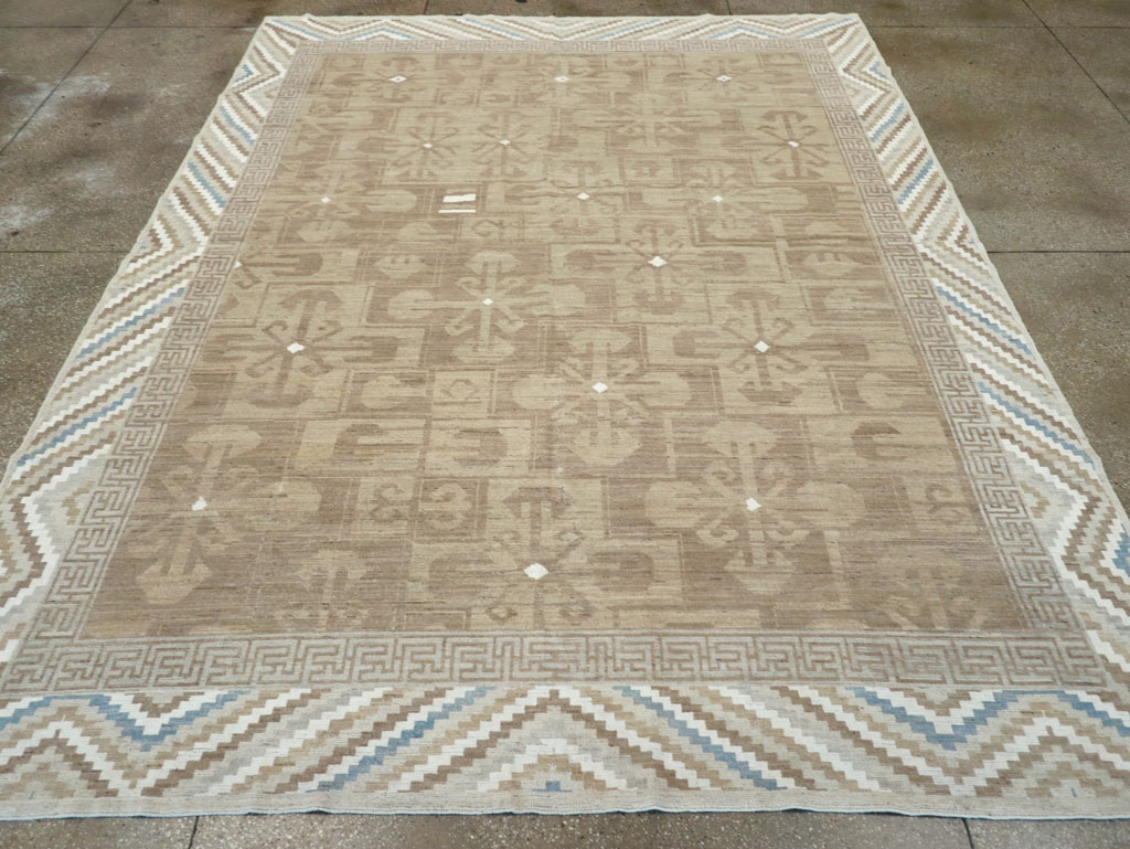 Modern East Turkestan Khotan Room Size Carpet, No.32168 - Galerie Shabab