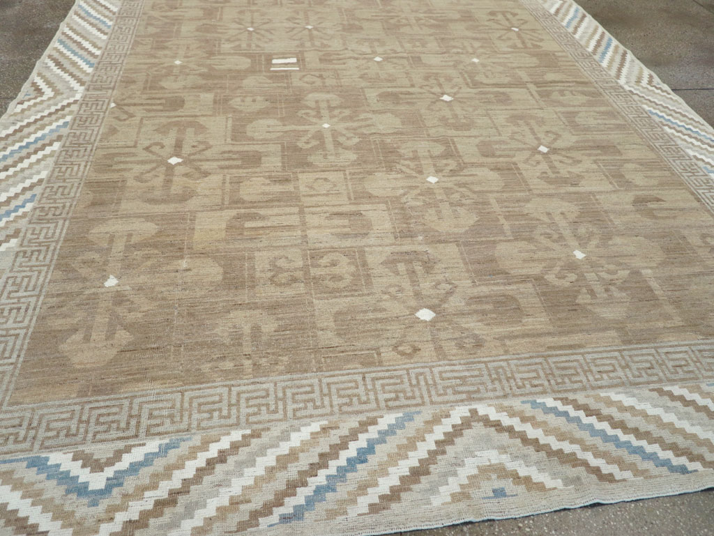 Modern East Turkestan Khotan Room Size Carpet, No.32168 - Galerie Shabab