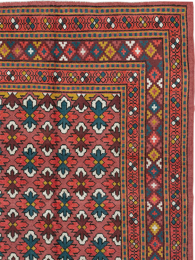 Vintage East Turkestan Samarkand Room Size Carpet, No.32170 - Galerie Shabab