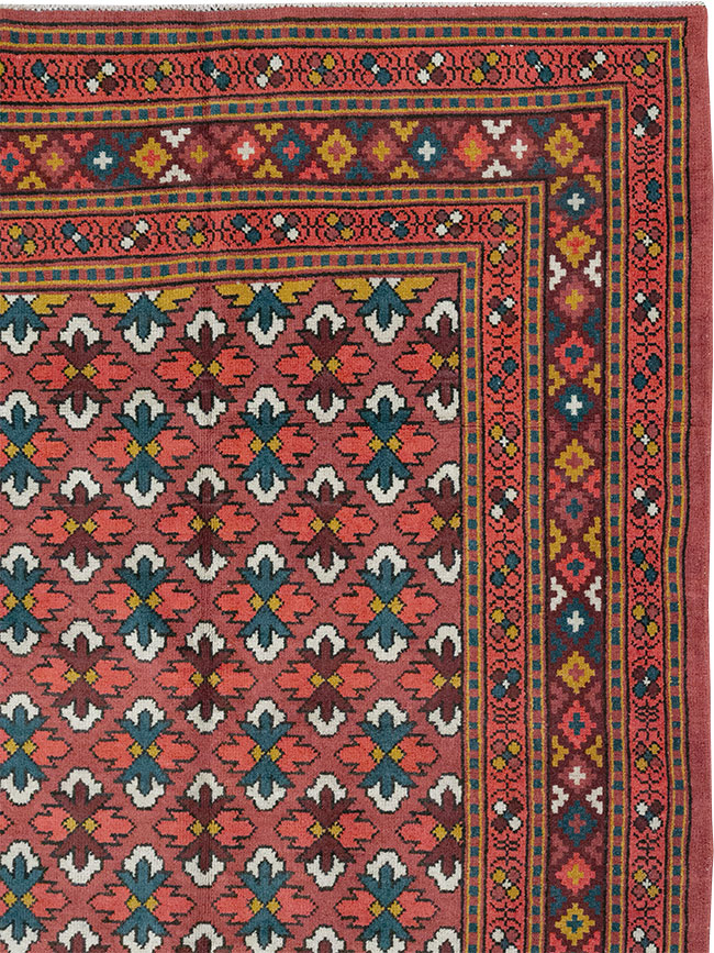 Vintage East Turkestan Samarkand Room Size Carpet, No.32170 - Galerie Shabab