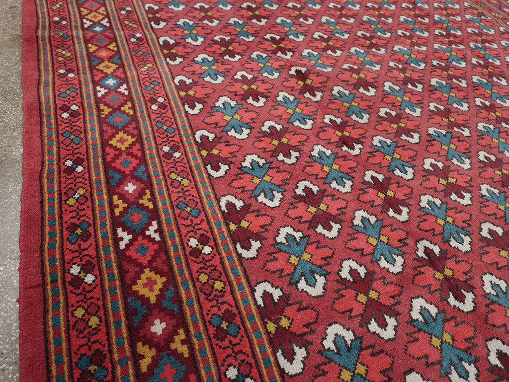 Vintage East Turkestan Samarkand Room Size Carpet, No.32170 - Galerie Shabab