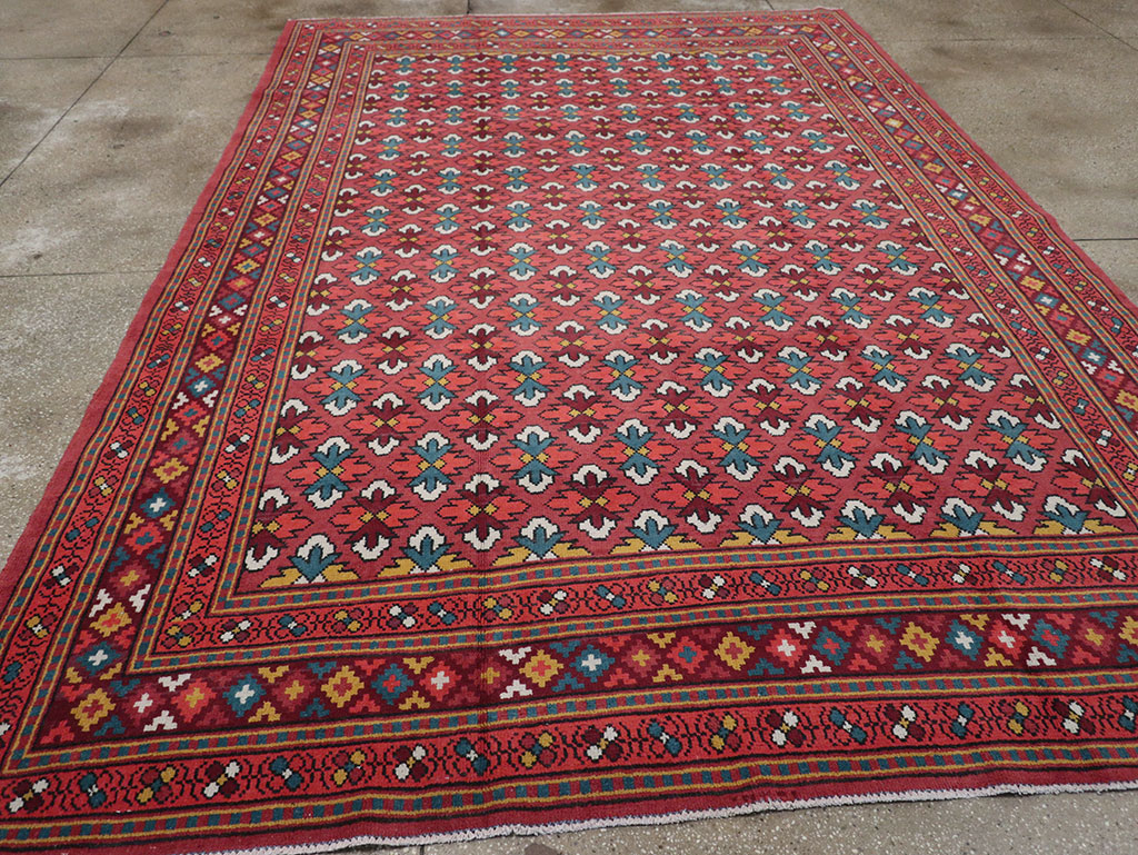 Vintage East Turkestan Samarkand Room Size Carpet, No.32170 - Galerie Shabab