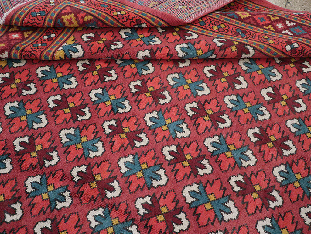Vintage East Turkestan Samarkand Room Size Carpet, No.32170 - Galerie Shabab