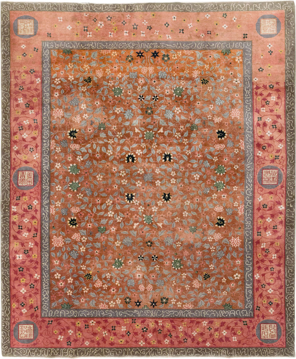 Vintage Mongolian Small Room Size Carpet, No.32172 - Galerie Shabab