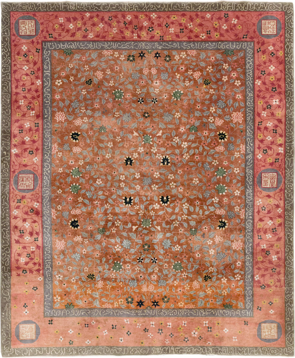 Vintage Mongolian Small Room Size Carpet, No.32172 - Galerie Shabab