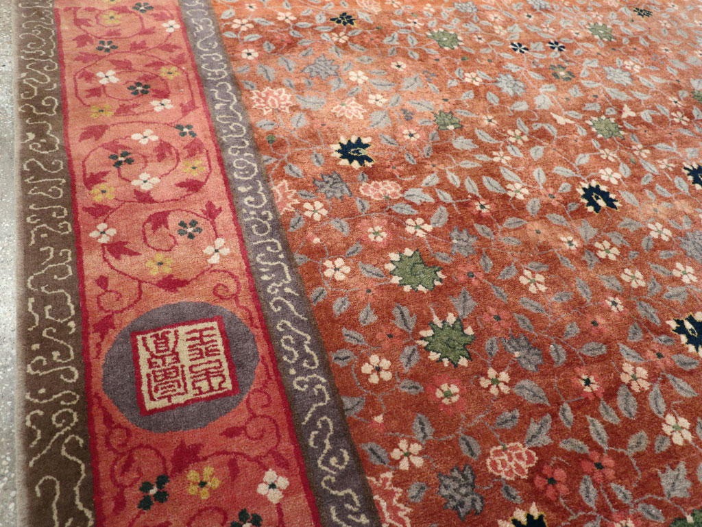 Vintage Mongolian Small Room Size Carpet, No.32172 - Galerie Shabab