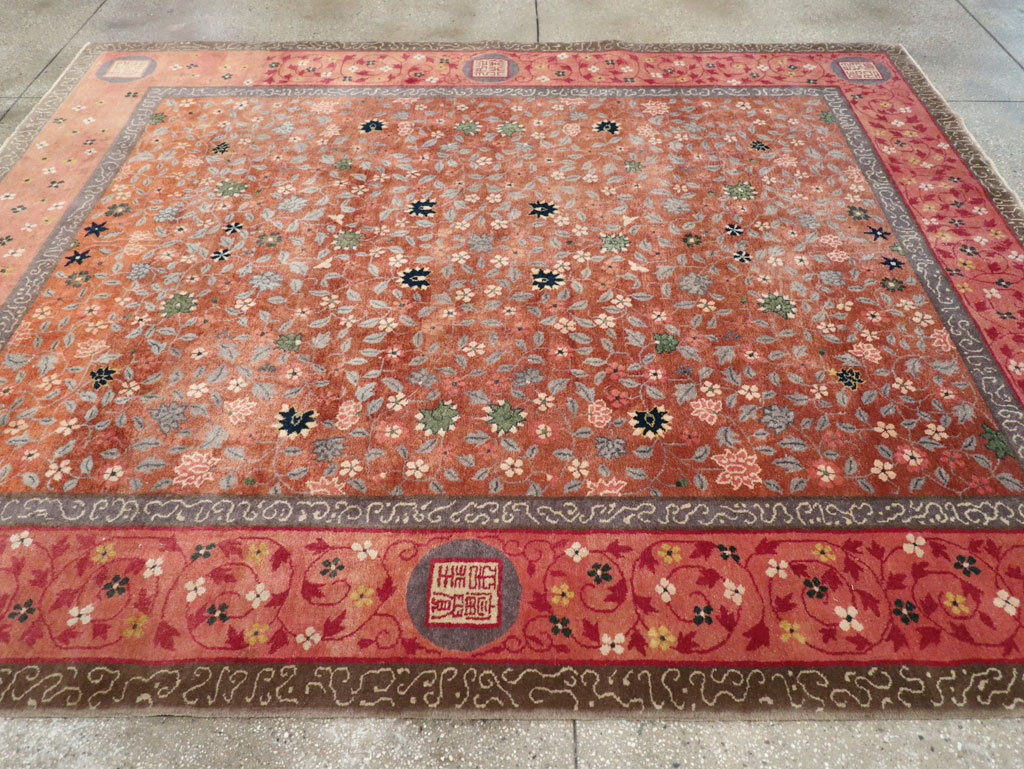 Vintage Mongolian Small Room Size Carpet, No.32172 - Galerie Shabab