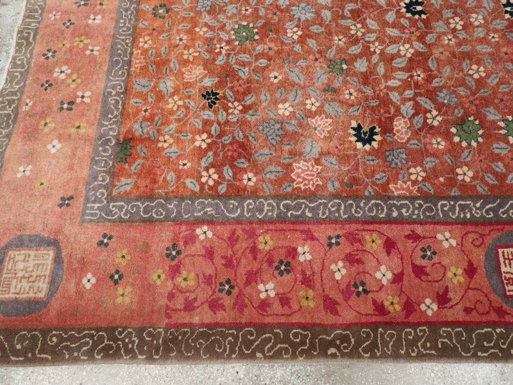 Vintage Mongolian Small Room Size Carpet, No.32172 - Galerie Shabab