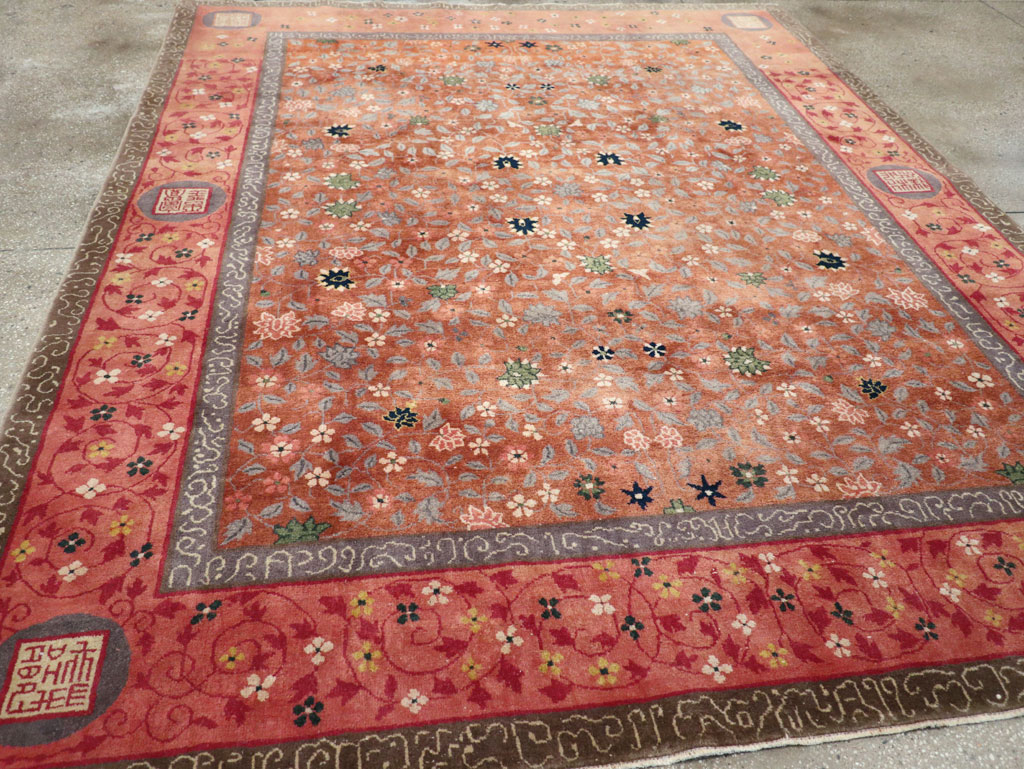 Vintage Mongolian Small Room Size Carpet, No.32172 - Galerie Shabab