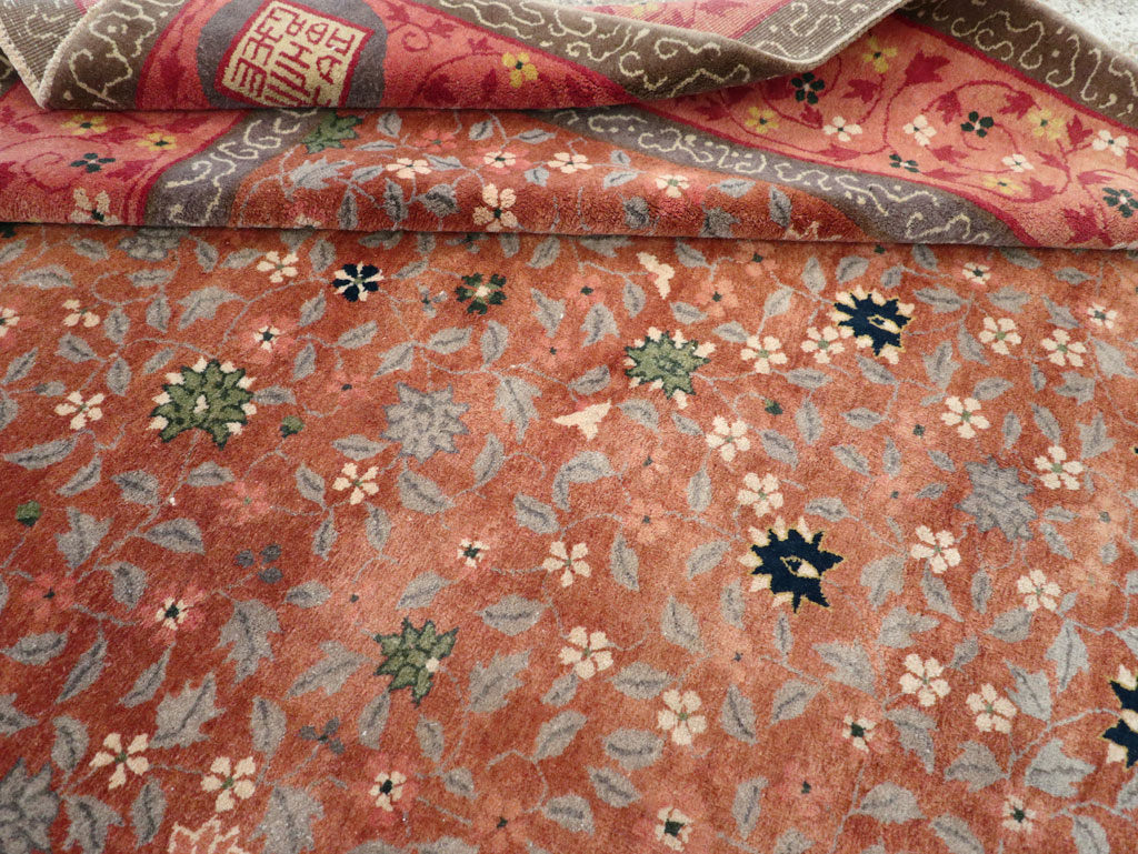 Vintage Mongolian Small Room Size Carpet, No.32172 - Galerie Shabab