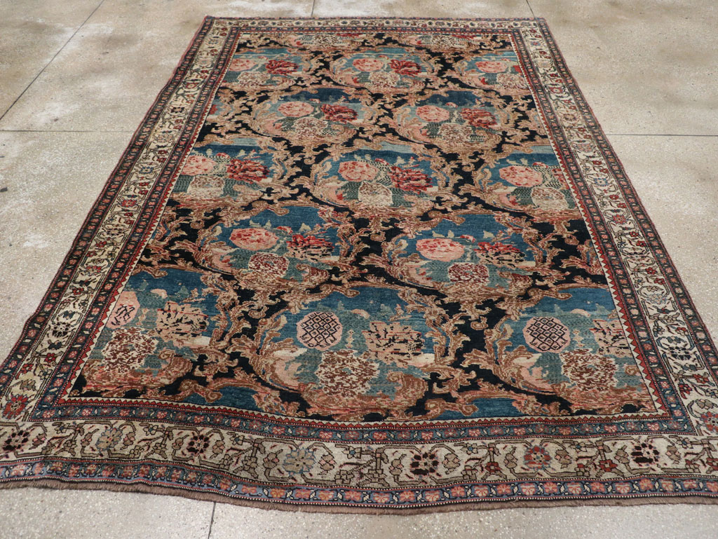 Antique Persian Bidjar Small Room Size Carpet, No.32178 - Galerie Shabab