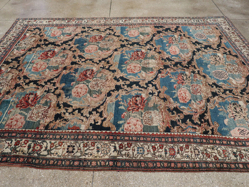 Antique Persian Bidjar Small Room Size Carpet, No.32178 - Galerie Shabab