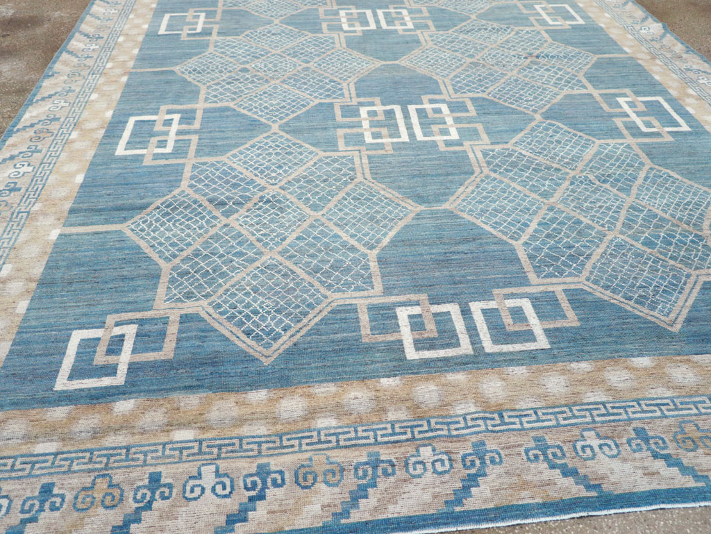 Modern East Turkestan Khotan Room Size Carpet, No.32186 - Galerie Shabab