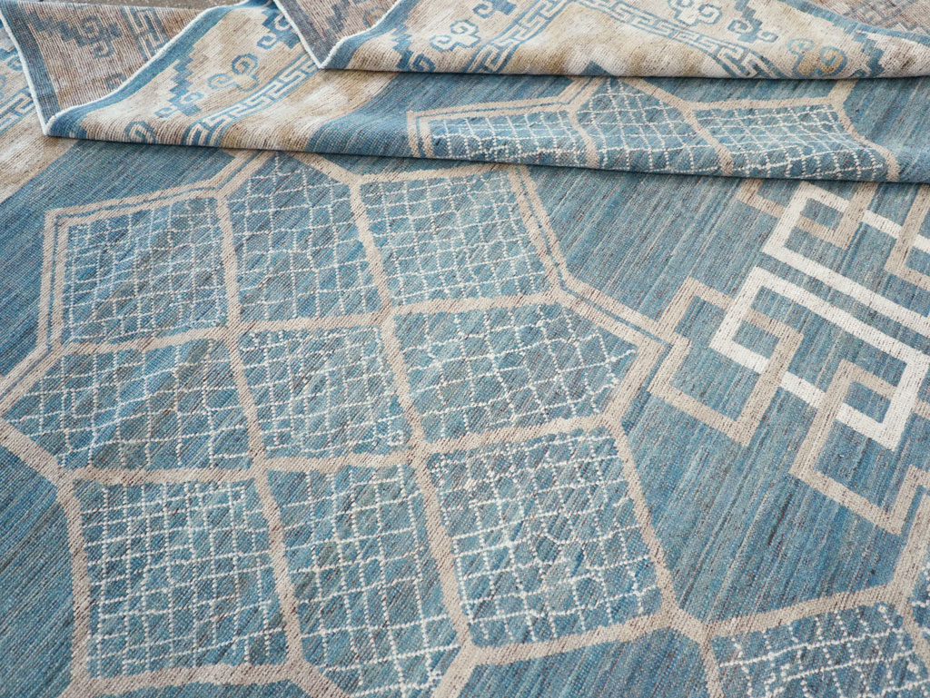 Modern East Turkestan Khotan Room Size Carpet, No.32186 - Galerie Shabab