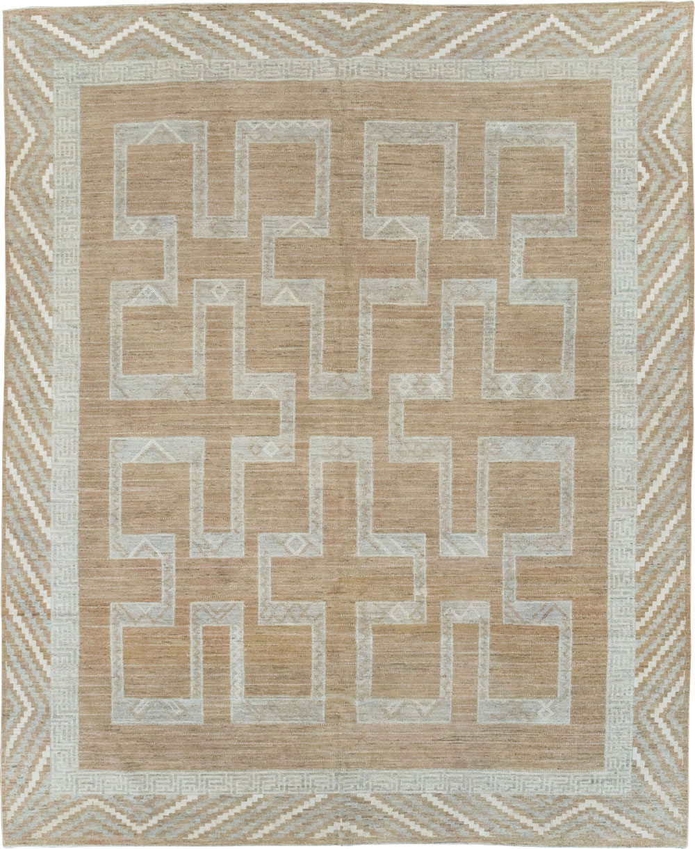 African Tuareg Inspired Modern East Turkestan Khotan Room Size Carpet, No.32188 - Galerie Shabab
