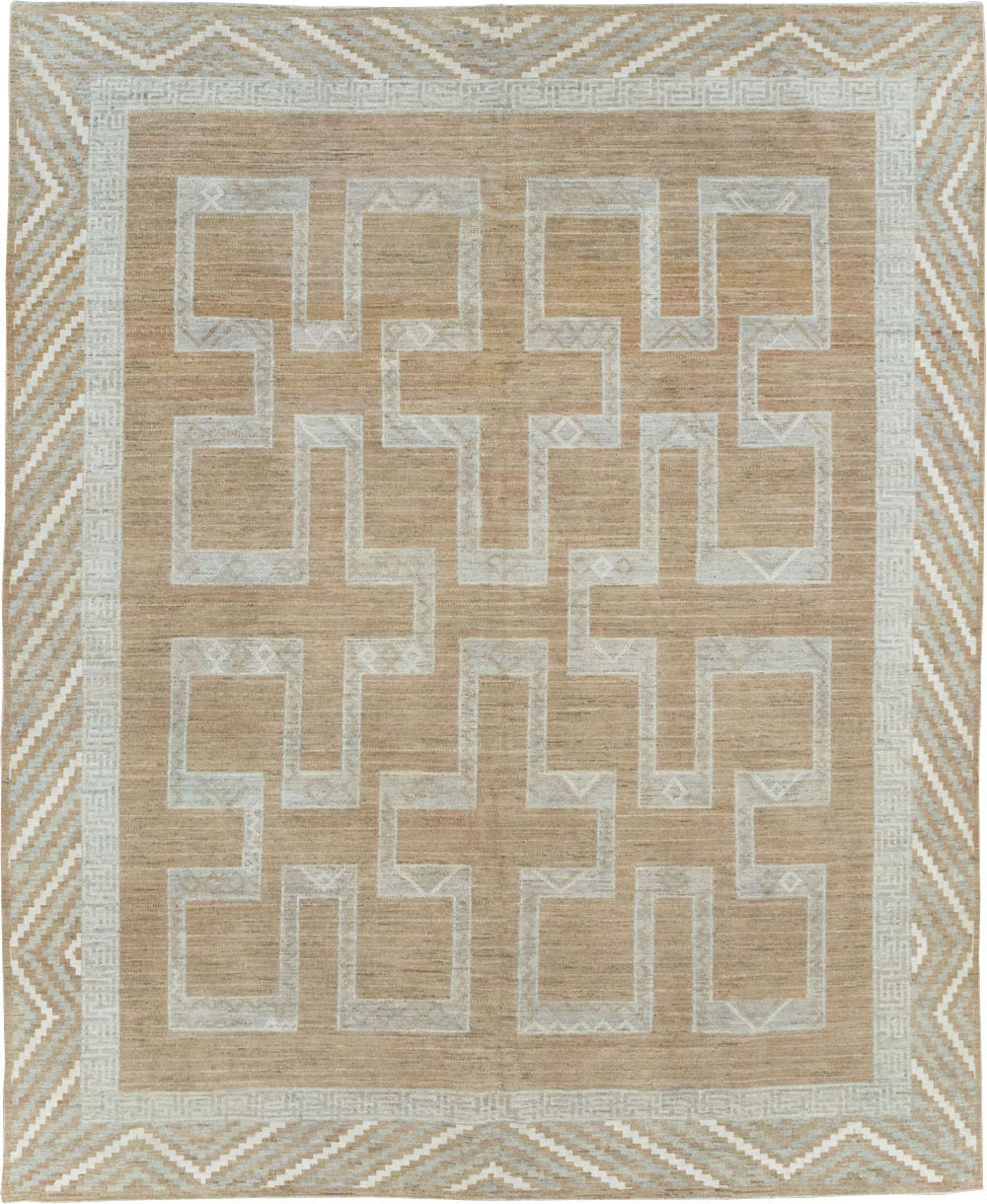 African Tuareg Inspired Modern East Turkestan Khotan Room Size Carpet, No.32188 - Galerie Shabab