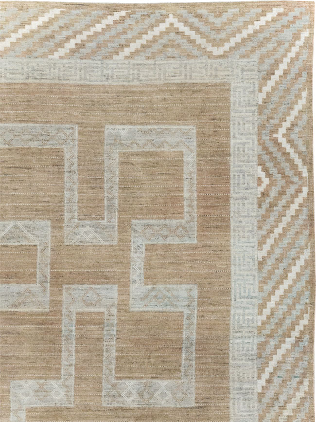 African Tuareg Inspired Modern East Turkestan Khotan Room Size Carpet, No.32188 - Galerie Shabab