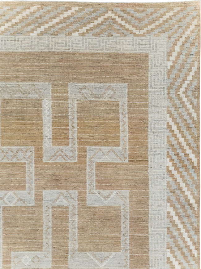 African Tuareg Inspired Modern East Turkestan Khotan Room Size Carpet, No.32188 - Galerie Shabab