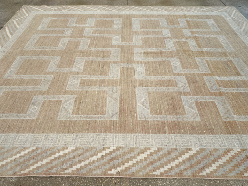 African Tuareg Inspired Modern East Turkestan Khotan Room Size Carpet, No.32188 - Galerie Shabab