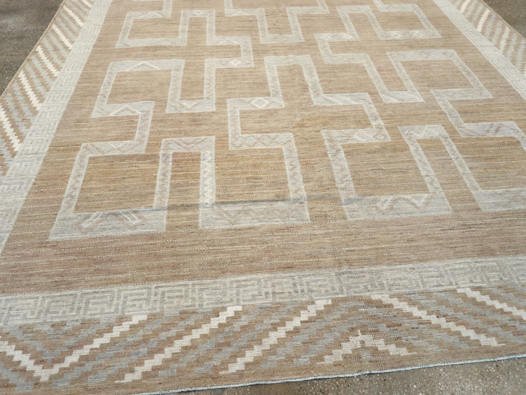 African Tuareg Inspired Modern East Turkestan Khotan Room Size Carpet, No.32188 - Galerie Shabab
