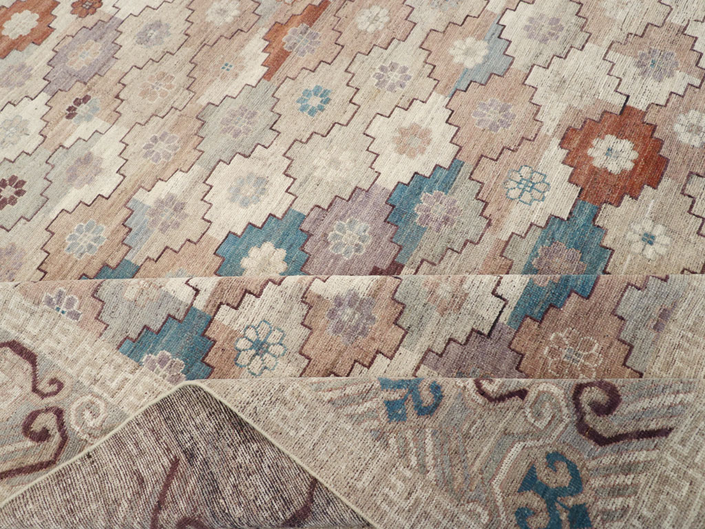 Modern East Turkestan Khotan Room Size Carpet, No.32189 - Galerie Shabab