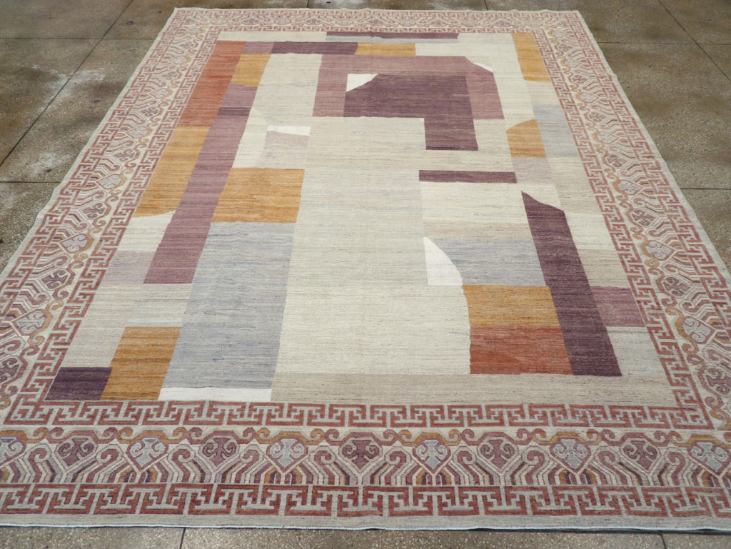 Modern East Turkestan Khotan Room Size Carpet, No.32190 - Galerie Shabab