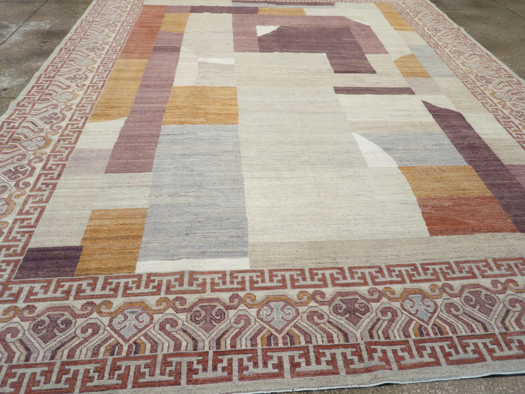 Modern East Turkestan Khotan Room Size Carpet, No.32190 - Galerie Shabab