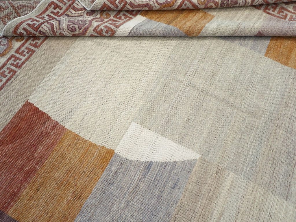 Modern East Turkestan Khotan Room Size Carpet, No.32190 - Galerie Shabab