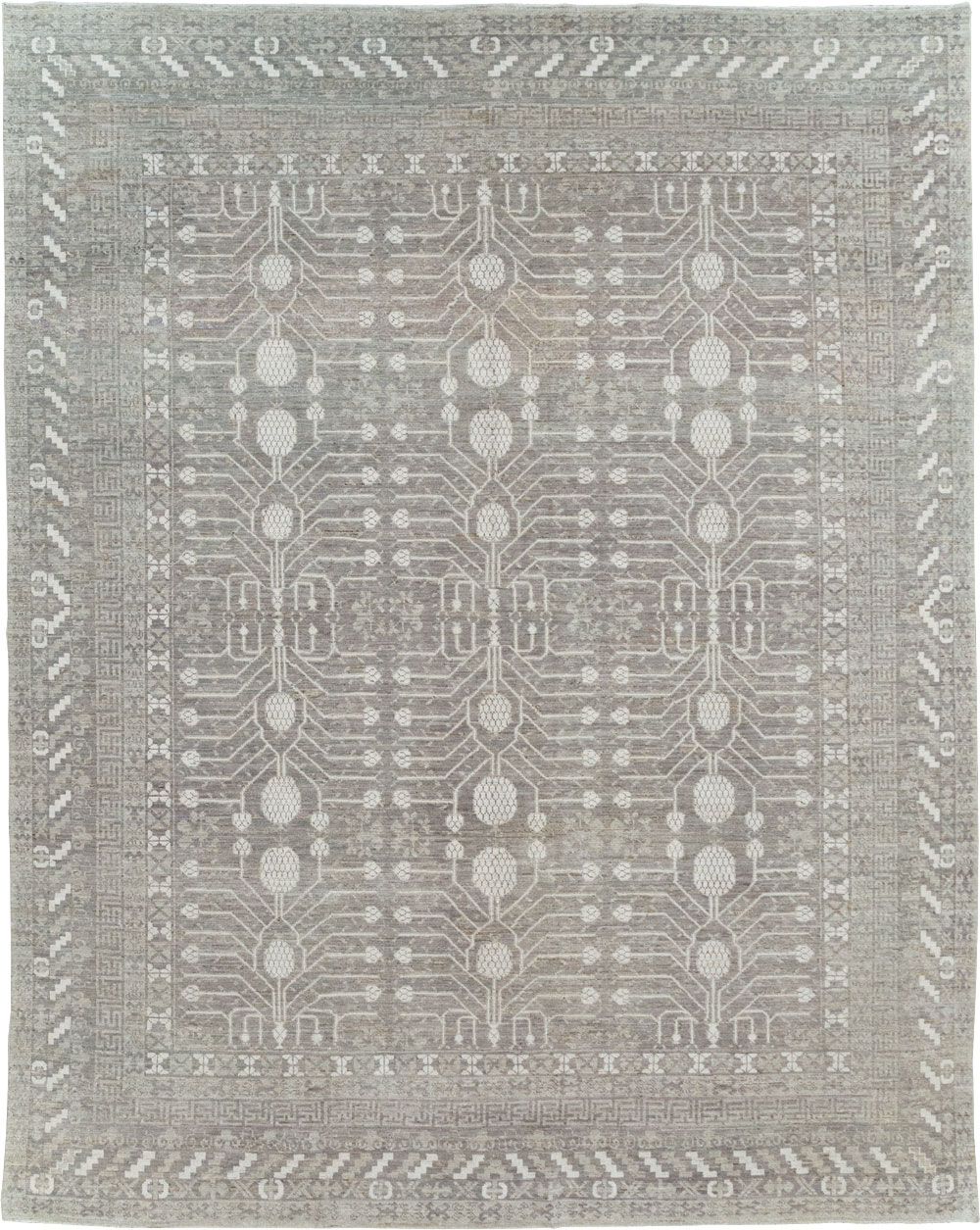 Modern East Turkestan Khotan Room Size Carpet, No.32192 - Galerie Shabab