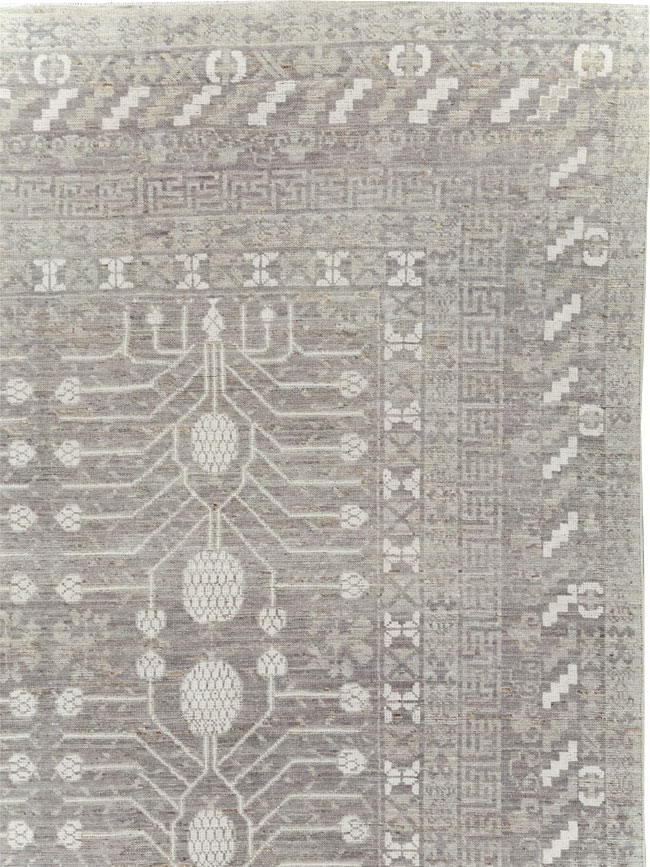 Modern East Turkestan Khotan Room Size Carpet, No.32192 - Galerie Shabab