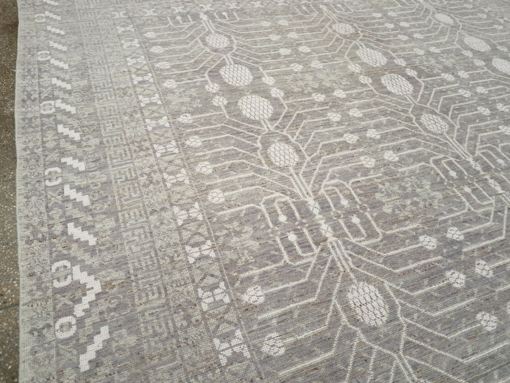 Modern East Turkestan Khotan Room Size Carpet, No.32192 - Galerie Shabab