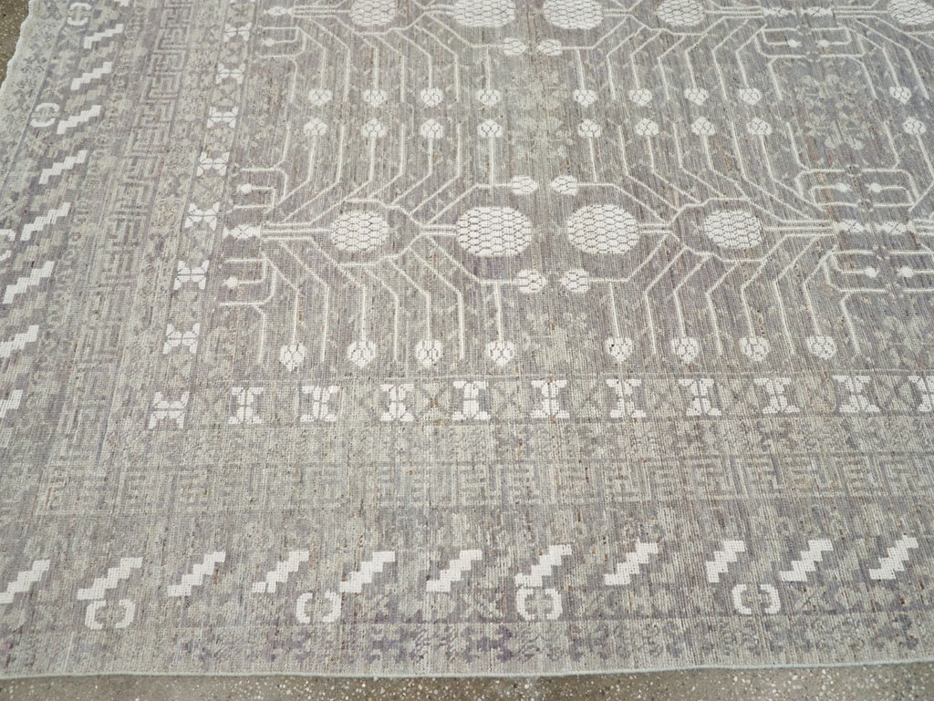 Modern East Turkestan Khotan Room Size Carpet, No.32192 - Galerie Shabab