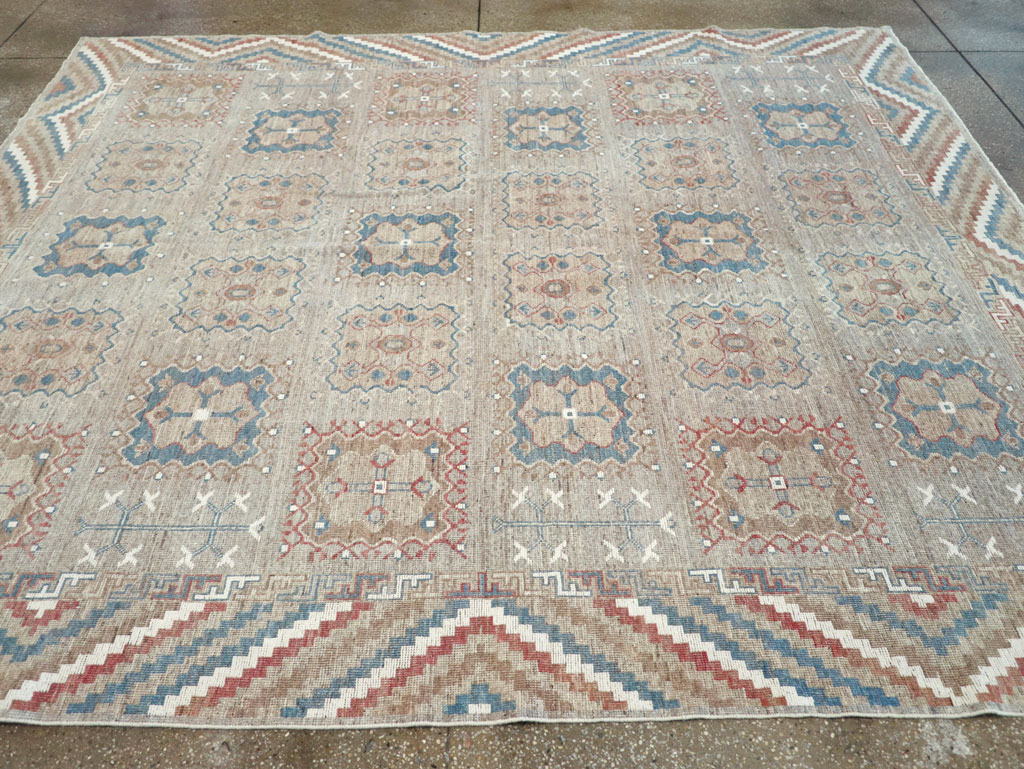 Modern East Turkestan Khotan Small Room Size Carpet, No.32205 - Galerie Shabab