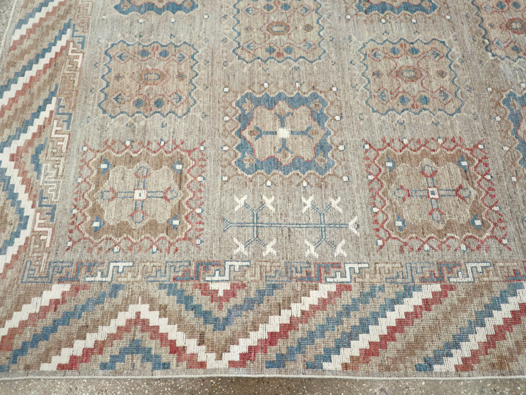 Modern East Turkestan Khotan Small Room Size Carpet, No.32205 - Galerie Shabab