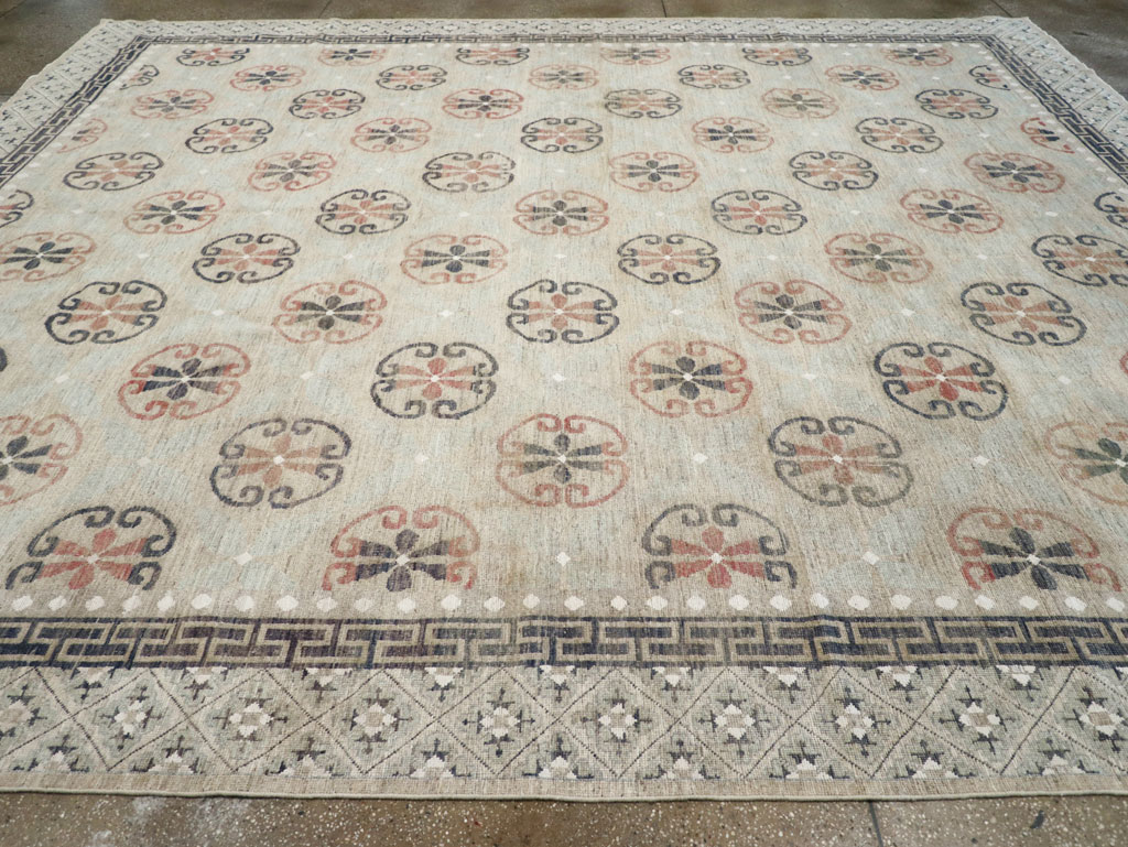 Modern East Turkestan Khotan Large Room Size Carpet, No.32206 - Galerie Shabab