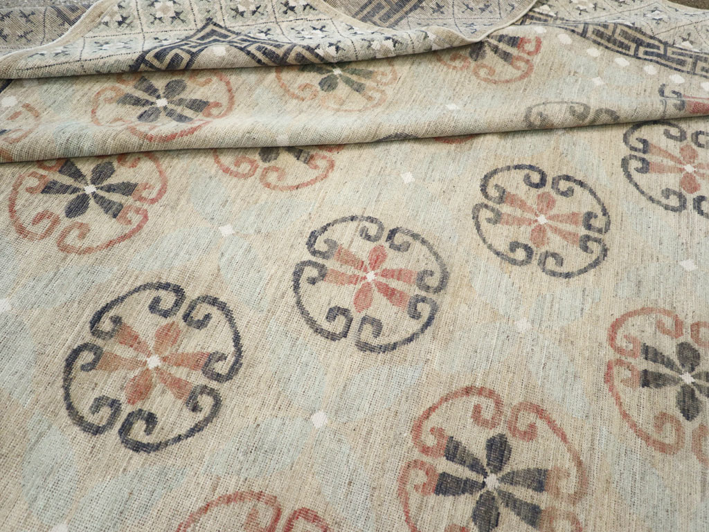 Modern East Turkestan Khotan Large Room Size Carpet, No.32206 - Galerie Shabab