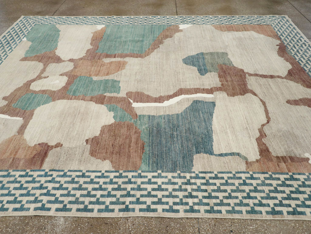 Modern East Turkestan Khotan Room Size Carpet, No.32208 - Galerie Shabab