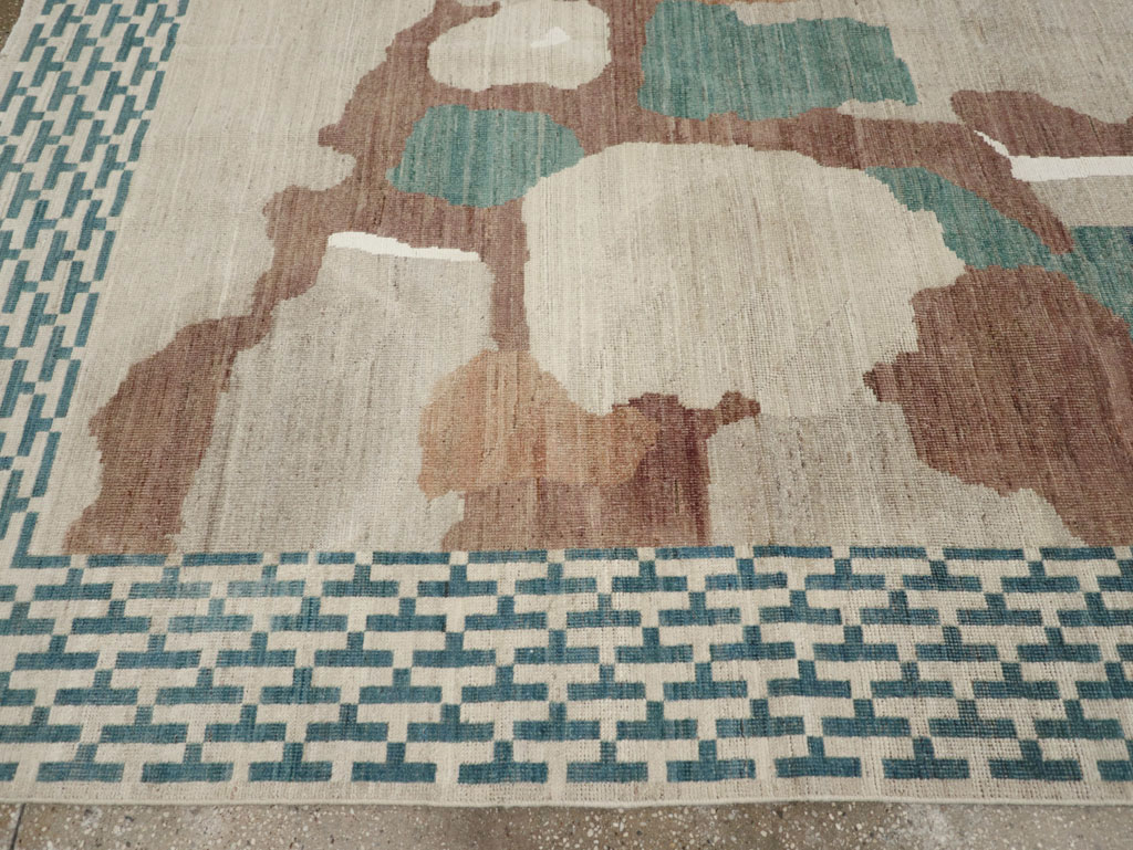 Modern East Turkestan Khotan Room Size Carpet, No.32208 - Galerie Shabab