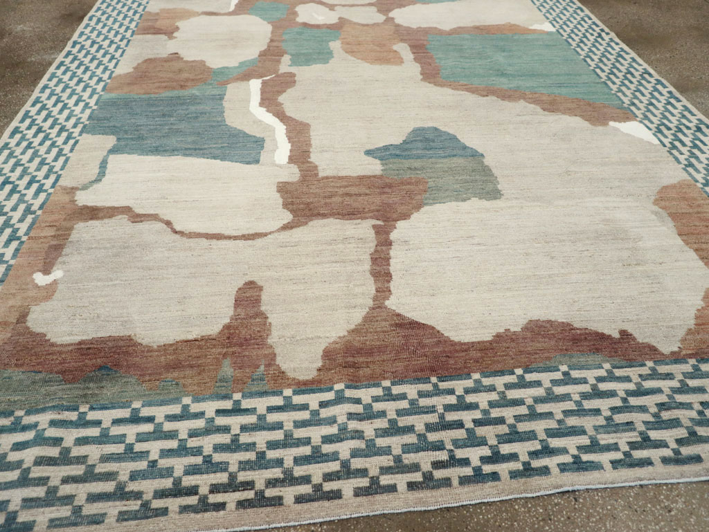 Modern East Turkestan Khotan Room Size Carpet, No.32208 - Galerie Shabab