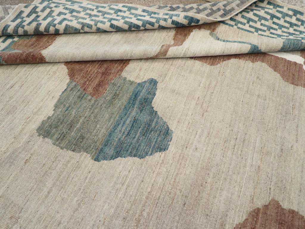 Modern East Turkestan Khotan Room Size Carpet, No.32208 - Galerie Shabab