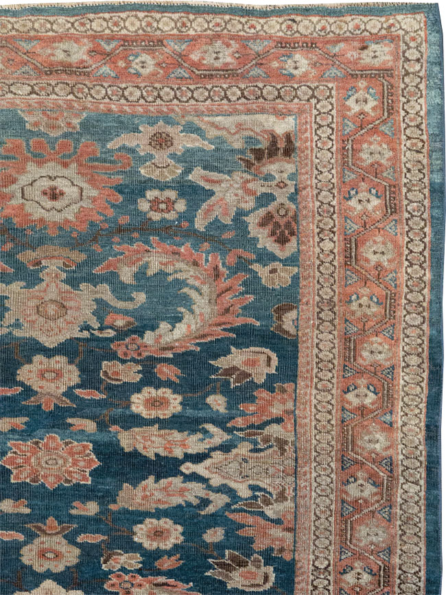 Antique Persian Sultanabad Accent Rug, No.32211 - Galerie Shabab