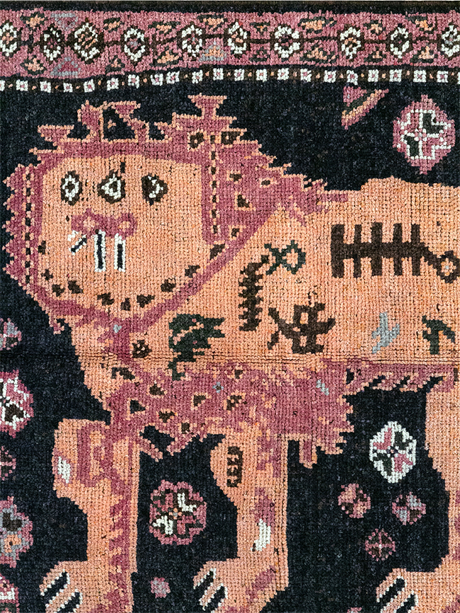 Vintage Turkish Anatolian Pictorial Runner, No.32213 - Galerie Shabab