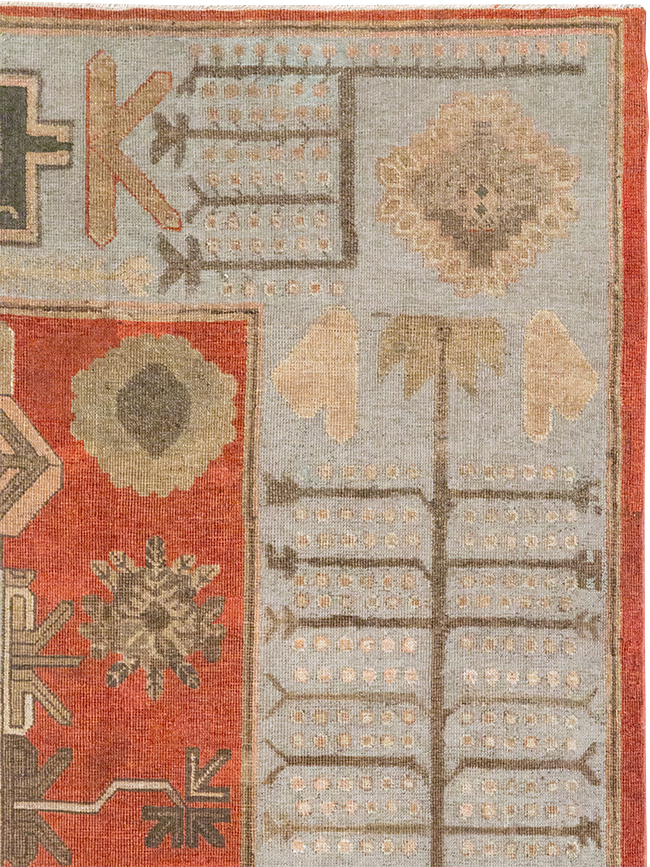 Antique East Turkestan Khotan Gallery Rug, No.32215 - Galerie Shabab